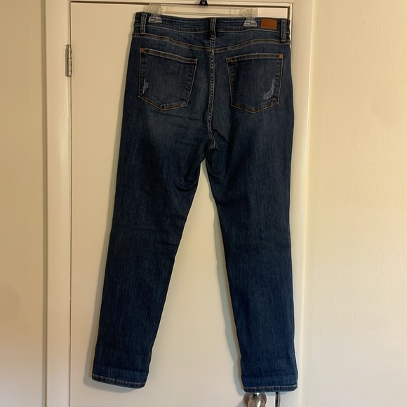 Judy Blue Jeans Womens 15/32 Relaxed Fit Distressed dark Wash JB82251DK - Picture 6 of 8